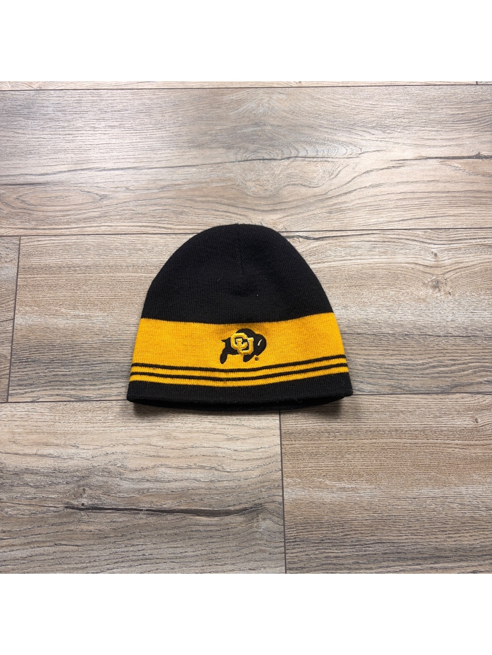 Starter Colorado Buffaloes Black and Gold Knit Beanie Hat